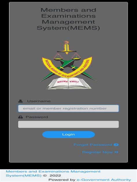 Members and Examinations Management System(MEMS) .
